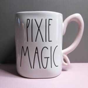 Rae Dunn By Magenta Walt Disney Mug Tinkerbell Pixie Unique Handle Drinkware